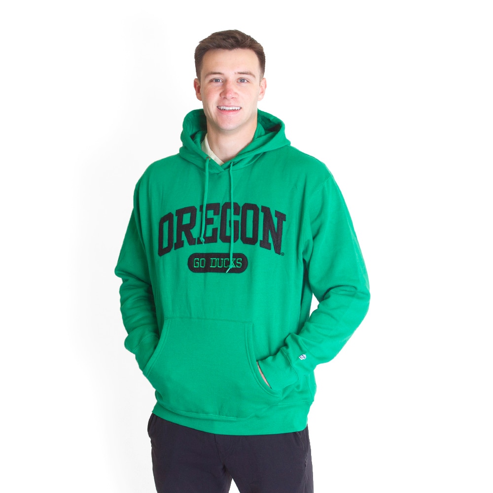 Arched Oregon, Blue 84, Green, Hoodie, Men, Unisex, Hamden, 693562